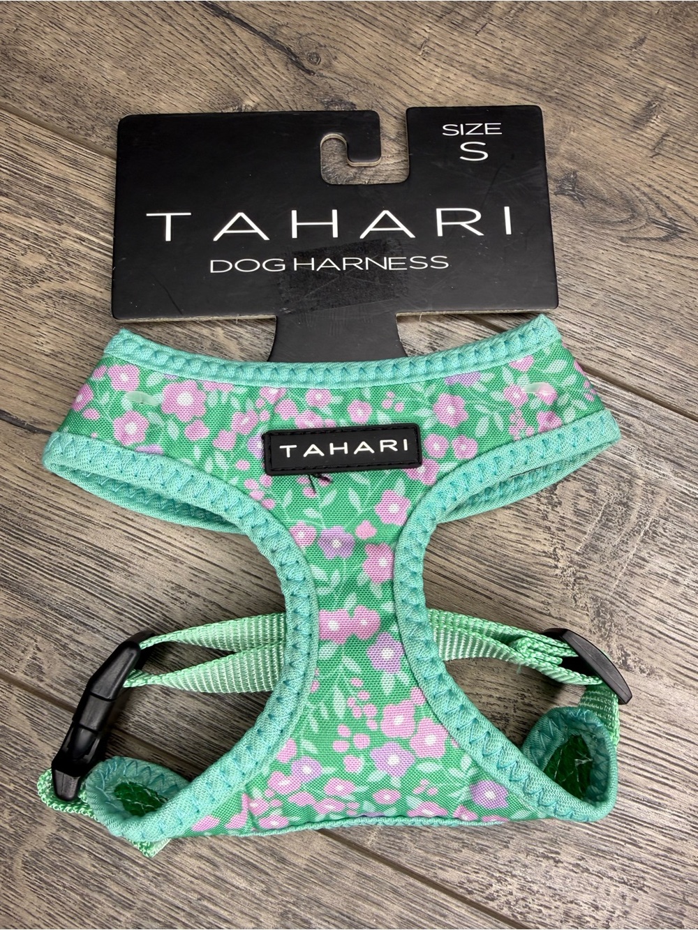 Small Tahari Dog Harness Mint Green Floral Print New